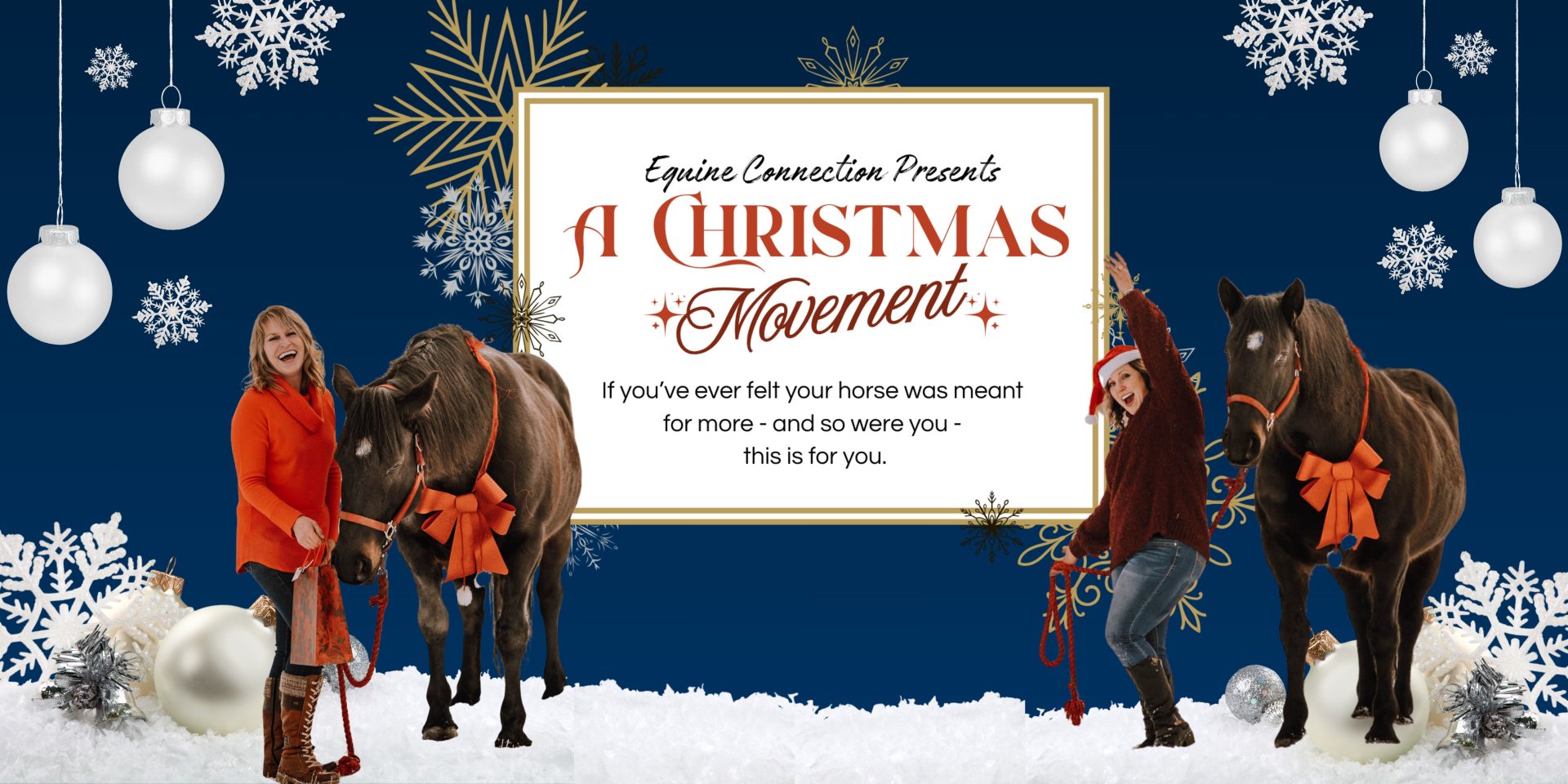 Two Hearts. One Purpose. A Christmas Movement for People Who Love Horses (and the Humans Who Need Them)